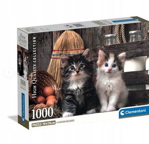ND01_247479 CLE puzzle 1000 Compact Lovy Kittens zdjęcie 1