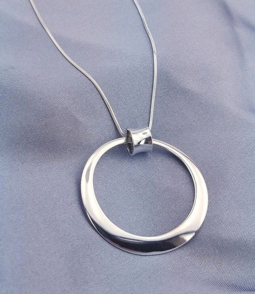 Srebrna zawieszka wisiorek gładka okrągła pr925 zdjęcie 3