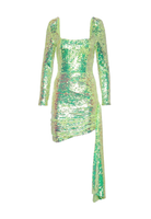 Sukienka GLAMOROUS Iridescent Lime Sequin R34