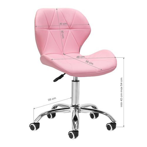 Taboret kosmetyczny QS-06 różowy na Arena.pl