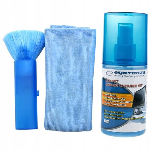 Zestaw Do Czyszczenia Ekranów Matryc Telewizorów LCD LED TFT Żel Esperanza na Arena.pl