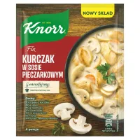 KNOR FIX KURCZAK W SOSIE PIECZARKOWYM 33G