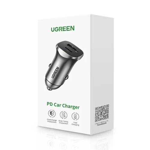 ugreen ładowarka samochodowa usb typ c / usb 24w power delivery quick na Arena.pl