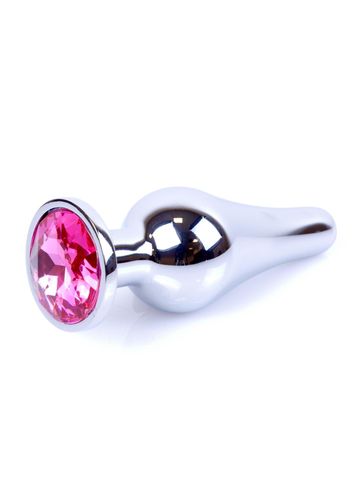 Plug-Jewellery Silver BUTT PLUG- Pink na Arena.pl
