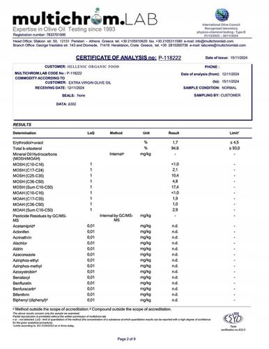 Oliwa z oliwek ZE WSI niefiltrowana Extra Virgin wytrawna 0.2% 5 L na Arena.pl