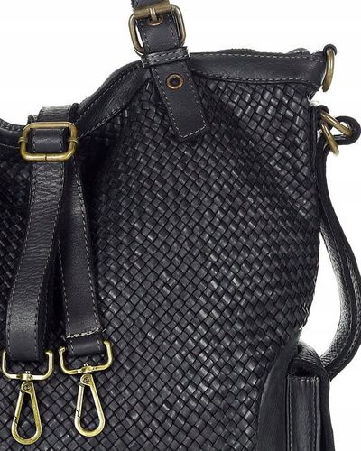 Skórzana torebka shopper z regulowanymi rączkami na Arena.pl