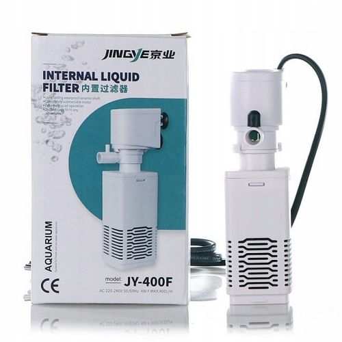 NANO FILTR WEWNĘTRZNY GĄBKOWY MECHANICZNY DO AKWARIUM 10-60l 400 l/h na Arena.pl