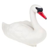 Łabędź Plastik Figura Pływająca Łabędzia Figurka Do Stawu Oczka