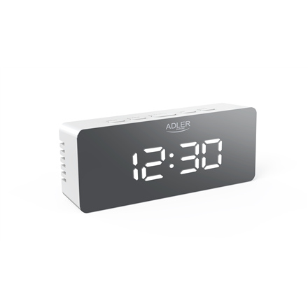 Adler | AD 1189W | Alarm Clock | W | White | Alarm function zdjęcie 1