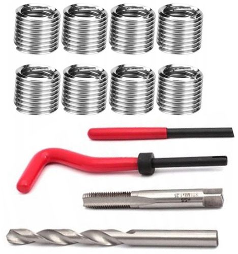 ZESTAW NAPRAWCZY GWINTÓW NAPRAWY GWINTU M5-M12 131 na Arena.pl