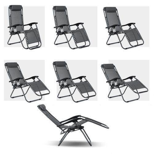 LEŻAK 2szt PLAŻOWY SKŁADANY GRAVITY FOTEL OGRODOWY na Arena.pl