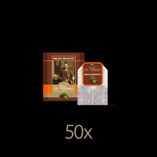 Czarna Herbata Sir William’s Tea English Breakfast 50 Saszetek zdjęcie 2