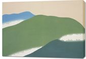 Obraz 100x70cm Green Mountains, Sekka Japoński Vintage