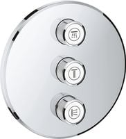 GROHE POTRÓJNY ZAWÓR ODCINAJĄCY CHROM