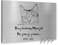 TABLICZKA NAGROBNA pamiątkowa dla psa kota NAGROBKOWA ALUMINIOWA 30x20