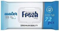 Fresh Baby Water 99% Chusteczki nawilżane z klipsem 72 sztuk