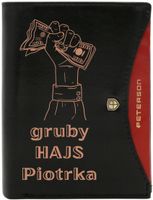 Portfel męski skórzany GRAWEROWANY ZABAWNY prezent URODZINOWY TWÓJ NAPIS