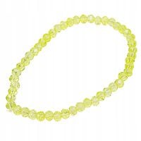 Bransoletka z drobnych fasetowanych koralików w kolorze żółtym