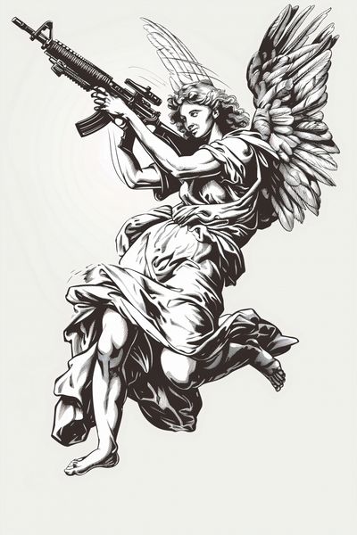 Plakat 40x60cm Anioł Wojny zdjęcie 1