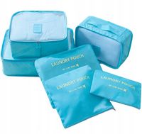 ORGANIZER PODRÓŻNY ETUI DO WALIZKI TORBY DO SZAFY ZESTAW 6 ELEMENTÓW BQ28F