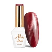 Lakier hybrydowy LED/UV Gel Polish Reds Cat Eye Red Nr 230 MollyNails 8g