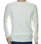 Sweter męski z kaszmiru i wełny merynosów kaszmirowy XL biały 152