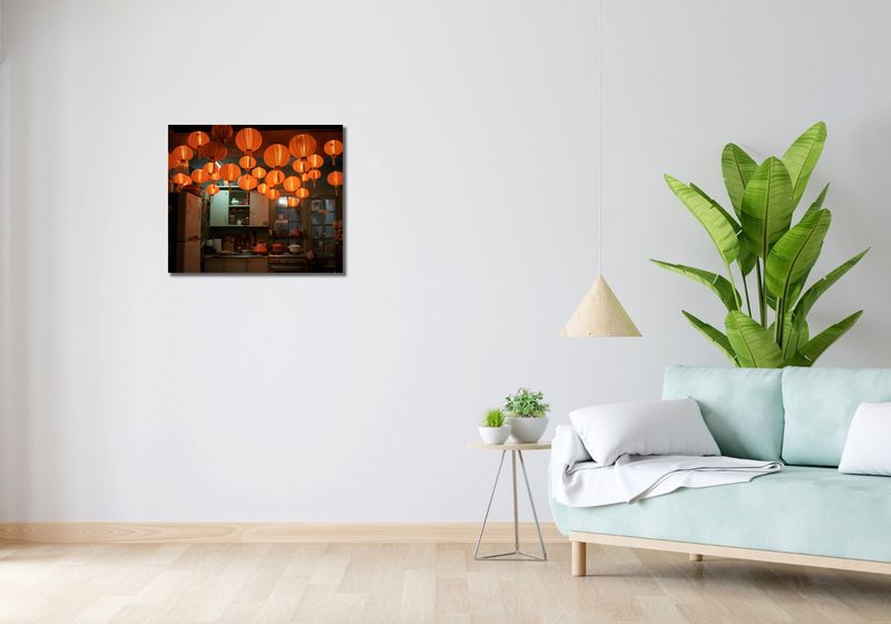 Obraz 60x50cm W Blasku Lampionów zdjęcie 2