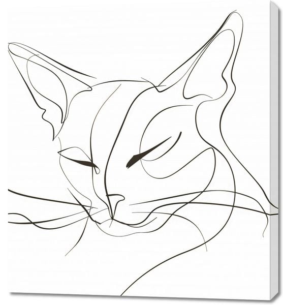 Obraz 90x100cm Linijny Kot zdjęcie 1