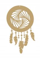 Ł5 Łapacz snów zawieszka ozdoba ażur dekor beż