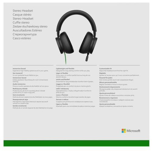 Słuchawki Microsoft Xbox Series Stereo Headset czarne na Arena.pl
