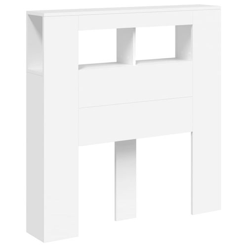 Wezgłowie łóżka z LED, białe, 100x18,5x103,5 cm na Arena.pl