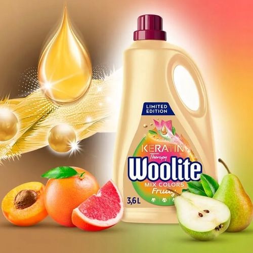 Woolite Płyn Do Prania KOLORÓW Owocowy Molerowy Zapach Keratin Therapy 3,6l na Arena.pl