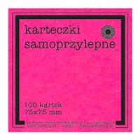 karteczki samoprzylepne róż FLUO 75x75 mm