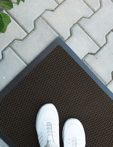 WYCIERACZKA POD DRZWI DO BUTÓW 50x80cm BRĄZ SIATKA 3D WEJŚCIOWA ZEWNĘTRZNA na Arena.pl