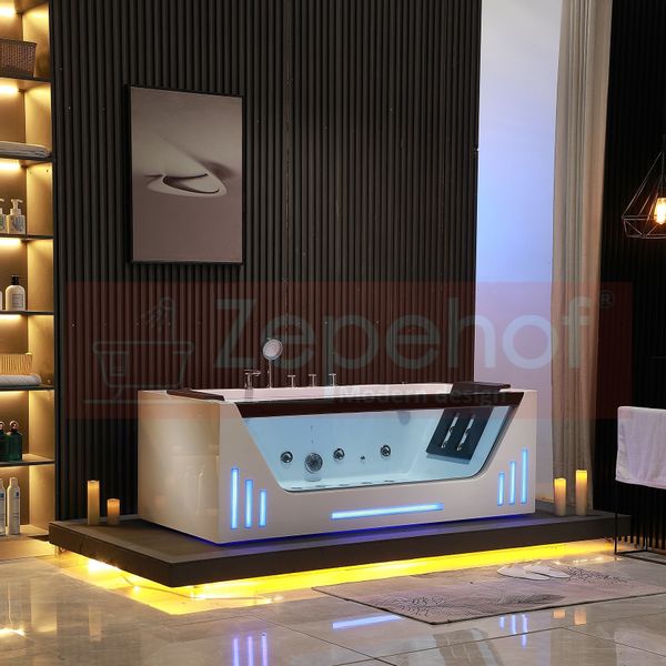 Wanna z hydromasażem EBX-7066 white prostokątna 170cmx78cmx61cm Wodosp zdjęcie 8
