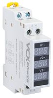 WSKAŹNIK NAPIĘCIA 3F CYFROWY LED WOLTOMIERZ 80-500V