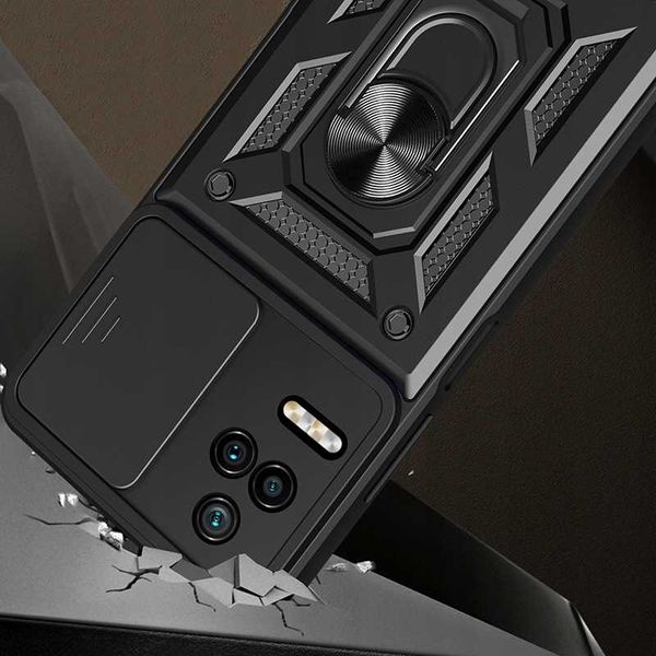 Spacecase Camring Poco F4 Black zdjęcie 4
