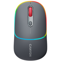 CANYON Mysz bezprzewodowa MW-22 2w1 RGB Szara