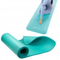 Mata do JOGI gruba wodoodporna Z PASKAMI do przenoszenia MIĘKKA 183x61x1,5