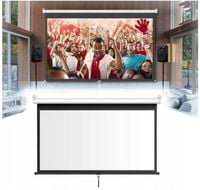 EKRAN PROJEKCYJNY SUFITOWO ŚCIENNY 16:9 200 x112cm 90" FULL HD READY