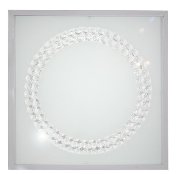 Lux plafon 29x29 16W LED 6500K satyna duży ring zdjęcie 1