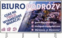 BANER REKLAMOWY 130x80cm duży wybór wzorów oczkowany BIURO PODRÓŻY