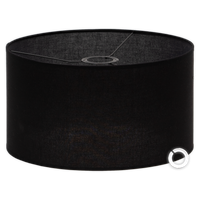 Abażur Cerlux 35x20 cm czarny na bezbarwnym podkładzie E27 E14
