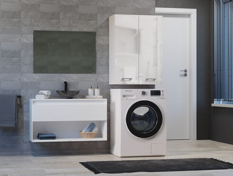 SZAFKA NAD PRALKE POLA MINI DD BIEL POŁYSK zdjęcie 4