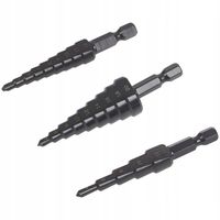 Zestaw wierteł do metalu HSS stopniowych 4-20 mm Werckmann 5 szt. w pudełku