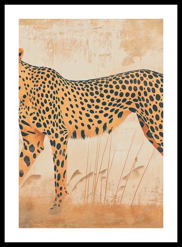 Plakat 68x98cm Gepard w Ruchu na Arena.pl
