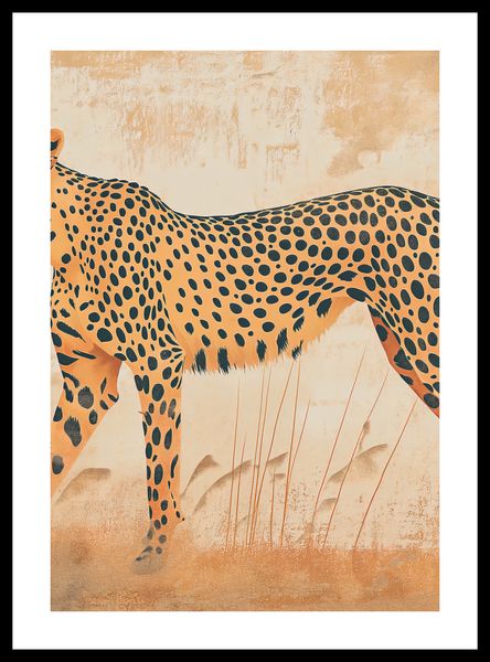 Plakat 68x98cm Gepard w Ruchu zdjęcie 3