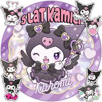 OPŁATEK NA TORT 30CM - KURO.MI MELODY HEL.LO + IMIĘ + GRATIS! 24CM 26CM