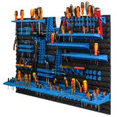 Tablica warsztatowa narzędzia 115,8x78 cm Niebieskie uchwyty