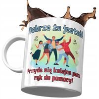 Kubek Na Powitanie Przywitanie W Pracy Z Nadrukiem Ze Zdjęciem